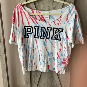 VS Red white and blue with PINK in black letters on front